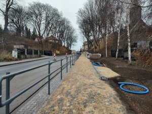 Budowa chodnika na ul. Arciszewskich.