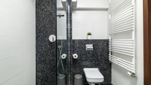 Gdynia Centrum - Transatlantyk lux, widok na jedną z łazienek