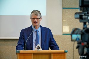 Podpisanie listu intencyjnego. Na zdjęciu Rafał Geremek, wiceprezydent Miasta Gdyni // fot. Magdalena Czernek