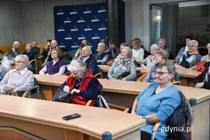 Seniorzy podczas spotkania z prezydentem miasta Gdyni (fot. Michał Sałata)