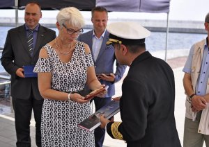 Statek pasażerski Queen Elizabeth przy Nabrzeżu Francuskim w Gdyni, fot. Kamil Złoch