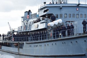 Po 70 dniach rejsu do Gdyni wrócił ORP „Wodnik” // fot. Jan Ziarnicki