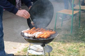 Kiełbaski na grilu