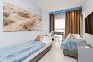 Apartament Batorego 7/37, widok na jedną z sypialni