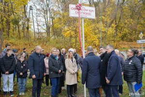 W uroczystości odsłonięcia tablicy udział wzięli m.in.: wiceprezydent Gdyni Rafał Geremek, przewodniczący Rady Miasta Gdyni Tadeusz Szemiot, radne miasta: Monika Strzałkowska, Teresa Bysewska i Beata Zastawna oraz radni dzielnicy Babie Doły