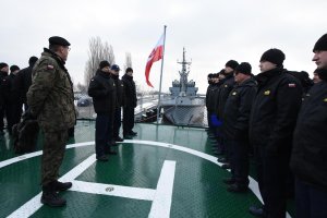 Wspólny rejs polskich i zagranicznych podchorążych na ORP Wodnik // fot. Lechosław Dzierżak