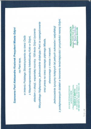  Kto złożył życzenia Gdyni?