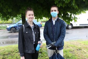 Tegoroczni maturzyści z I ALO w Gdyni, na zdj. Julia i Stefan // fot. Magda Śliżewska