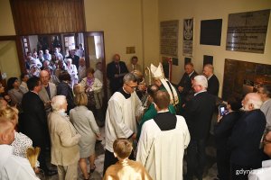 Uroczystość odsłonięcia tablicy pamiątkowej Gabriela Szczęsnego Chrzanowskiego w kościele Najświętszego Serca Pana Jezusa w Gdyni, fot. Michał Puszczewicz