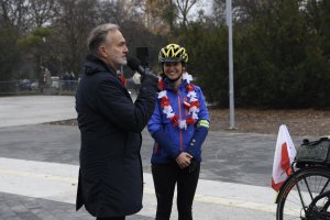 Miłkę Raulin przywitał w Gdyni prezydent Wojciech Szczurek // fot. Klaudia Okoń