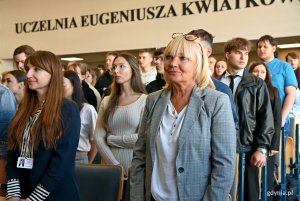 Uczestnicy inauguracji roku akademickiego w Wyższej Szkole Administracji i Biznesu w Gdyni 