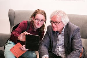 Otwarcie wystawy prac Józefa Wilkonia w Muzeum Miasta Gdyni.