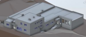 Wirtualny bliźniak, czyli cyfrowy model przedszkola, zawierający szczegółowe informacje o każdym jego elemencie // opracowanie firma FASADA