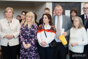 Na zdjęciu m.in.: radna Teresa Bysewska, radna Anna Szpajer, wiceprzewodniczący Rady Miasta Jakub Ibych, radny Jarosław Klodziński, dyrektorka CAS Bożena Zglińska (fot. Paweł Budziński)