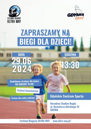 Plakat imprezy Festiwalu Biegowy Ultra Way 2024