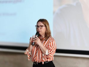 Spotkanie Zespołu ds. Proinnowacyjnych Kompetencji i Rozwoju Talent&oacute;w w ramach komisji Gospodarczej OMGGS poprowadziła pomysłodawczyni i liderka projektu wiceprezydentka Gdyni Oktawia Gorzeńska 