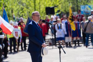 Przemawia Emil Rojek, wicewojewoda pomorski