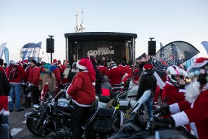 Mikołaje na motocyklach w Gdyni, fot. Karol Stańczak