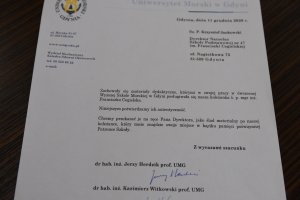 Skoroszyt Franciszki Cegielskiej został znaleziony na Wydziale Hydrauliki Okrętowej Uniwersytetu Morskiego w Gdyni. Fot. Magda Śliżewska