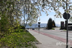 Aleja Marszałka Piłsudskiego z widokiem na Bulwar Nadmorski im. Feliksa Nowowiejskiego (fot. Magdalena Starnawska)