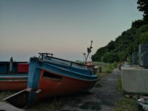 Czerwone kutry są charakterystyczne dla oksywskiej osady (fot. Małgorzata Kaliszewska)