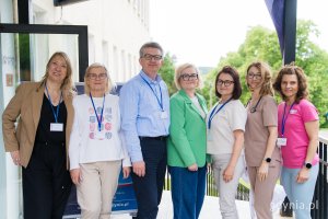 Zesp&oacute;ł Kardiologii i Chor&oacute;b Wewnętrznych UCMMiT podczas akcji bezpłatnych badań profilaktycznych