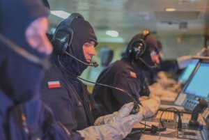 ORP „Grom” ćwiczy na wodach Zatoki Gdańskiej // fot. kmdr ppor. Radosław Pioch / 3.FO