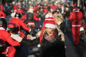 Mikołaje na motocyklach w Gdyni, fot. Karol Stańczak