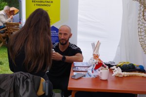 Podczas wydarzenia można było skorzystać z konsultacji z fizjoterapeutą 