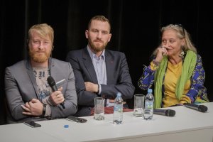 Konferencja prasowa z twórcami filmu "Twój Vincent" // fot. Wojtek Rojek