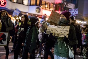 Czwartkowy protest na ulicach Gdyni, fot. Karol Stańczak