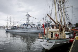 ORP Mewa udostępniona została zwiedzającym z okazji 30. rocznicy wizyty Jana Pawła II w Gdyni.//fot. Dawid Linkowski