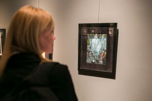 Otwarcie wystawy prac Józefa Wilkonia w Muzeum Miasta Gdyni.
