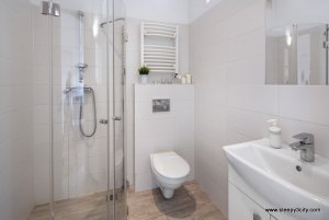 Łazienka w obiekcie noclegowym Sleepy3city - 10 Lutego 23/4a