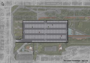 Koncepcja Parku Centralnego w Gdyni, projekt podziemnego parkingu