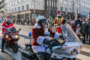 Mikołaje na motocyklach w Gdyni, fot. Karol Stańczak