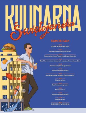 Plakat z harmonogramem VIII edycji „Kulinarnej Świętokrzyskiej” (mat. prasowe)