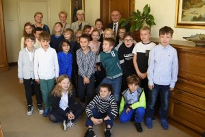 Wizyta uczniów SP nr 8 u Prezydenta Gdyni // fot. Michał Kowalski