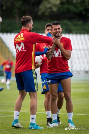 Powitanie i trening reprezentacji Hiszpanii, fot. gdyniasport.pl
