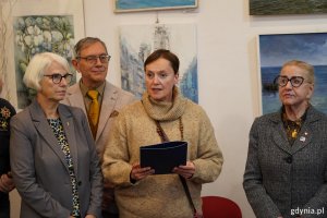 Na zdjęciu (od prawej) m.in.: posłanka Henryka Krzywonos-Strycharska, Maja Wagner, naczelnik Wydziału Kultury UMG i radna miasta Joanna Zielińska