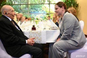 Prezydent Aleksandra Kosiorek i Bronisław Tabiszewski  (fot. Waldemar Ulanowski)