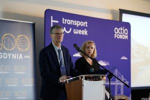 Rafał Geremek, wiceprezydent Gdyni wita gości konferencji