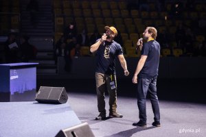 Na scenie Dawid Andres i Hubert Kisiński (fot. Karol Stańczak)