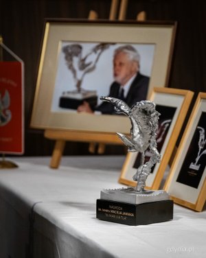 Statuetka &ndash; nagroda im. komandora Macieja Janiaka (fot. Kamil Złoch)