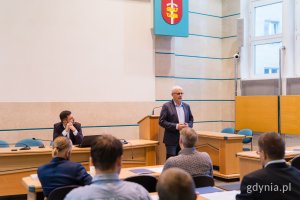 Jerzy Kolczyński, członek Rady ds. Mężczyzn w Gdyni, podczas pierwszego posiedzenia rady