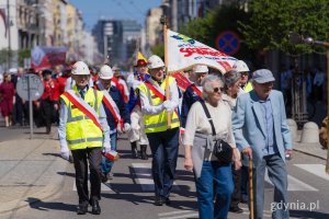 Przedstawiciele  NSZZ &bdquo;Solidarność&rdquo; na ul. Świętojańskiej