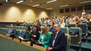 Publiczność konferencji „Metody i formy pracy z uczniami niepełnosprawnymi w klasie integracyjnej”