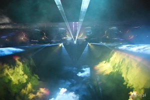Laserowe show w przerwie Meczu Stulecia