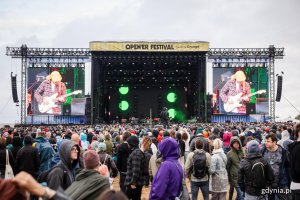 Grupa Slowdive podczas koncertu na Open'erze 