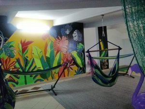 Autorem obrazu na ścianie jest plastyczka z ZSO nr 6 // fot. ZSO nr 6